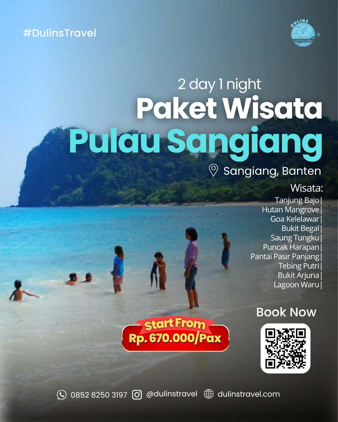Promo Paket Wisata Pulau Sangiang Dulins Travel