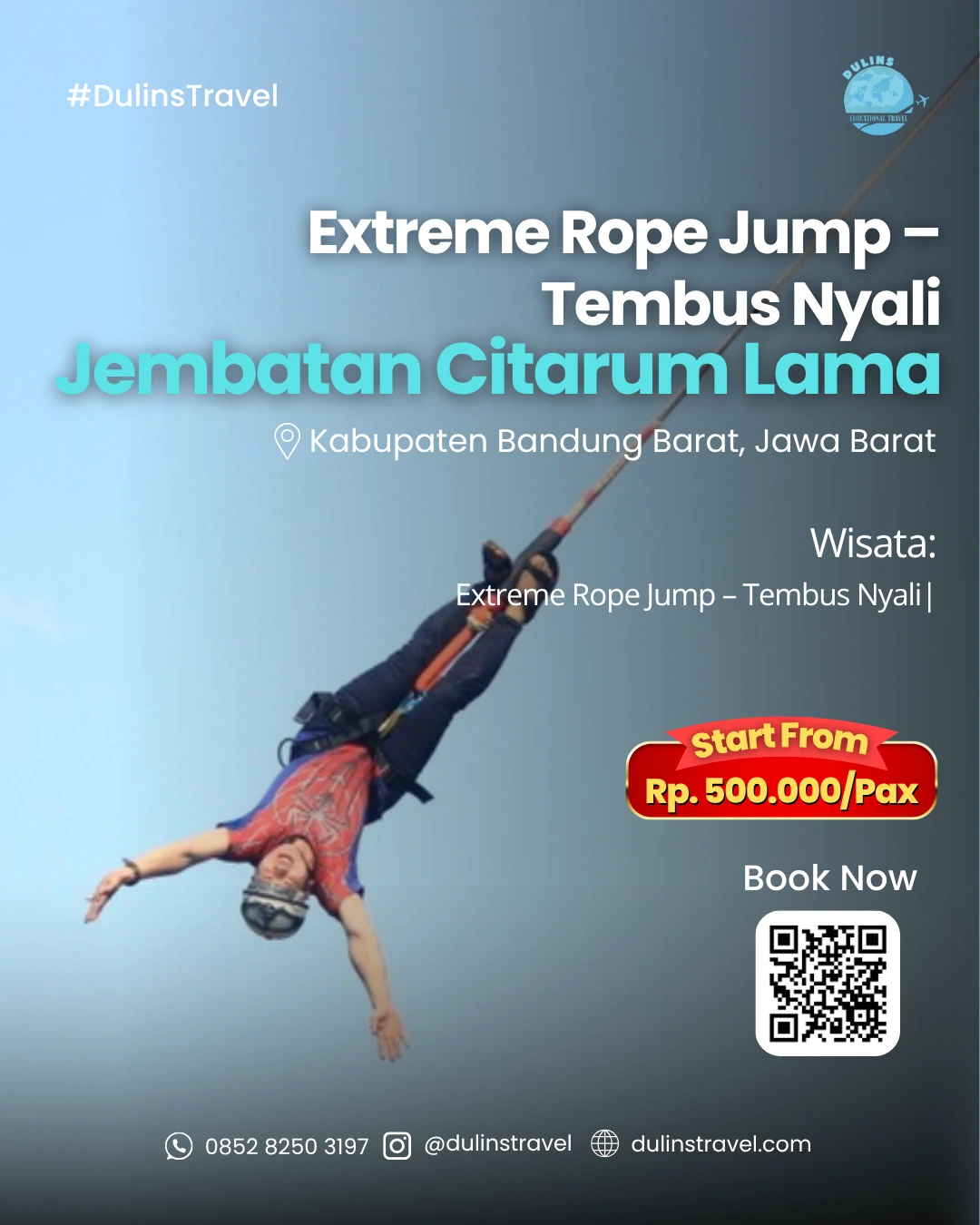 Promo Paket Wisata Extreme Rope Jump Dulins Travel