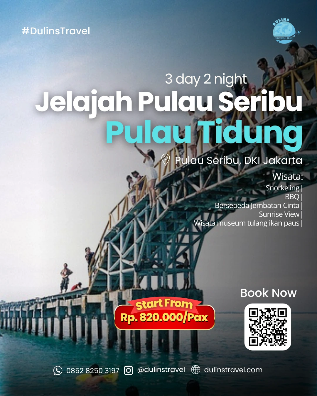 Promo Paket Wisata Pulau Tidung 3D2N Dulins Travel