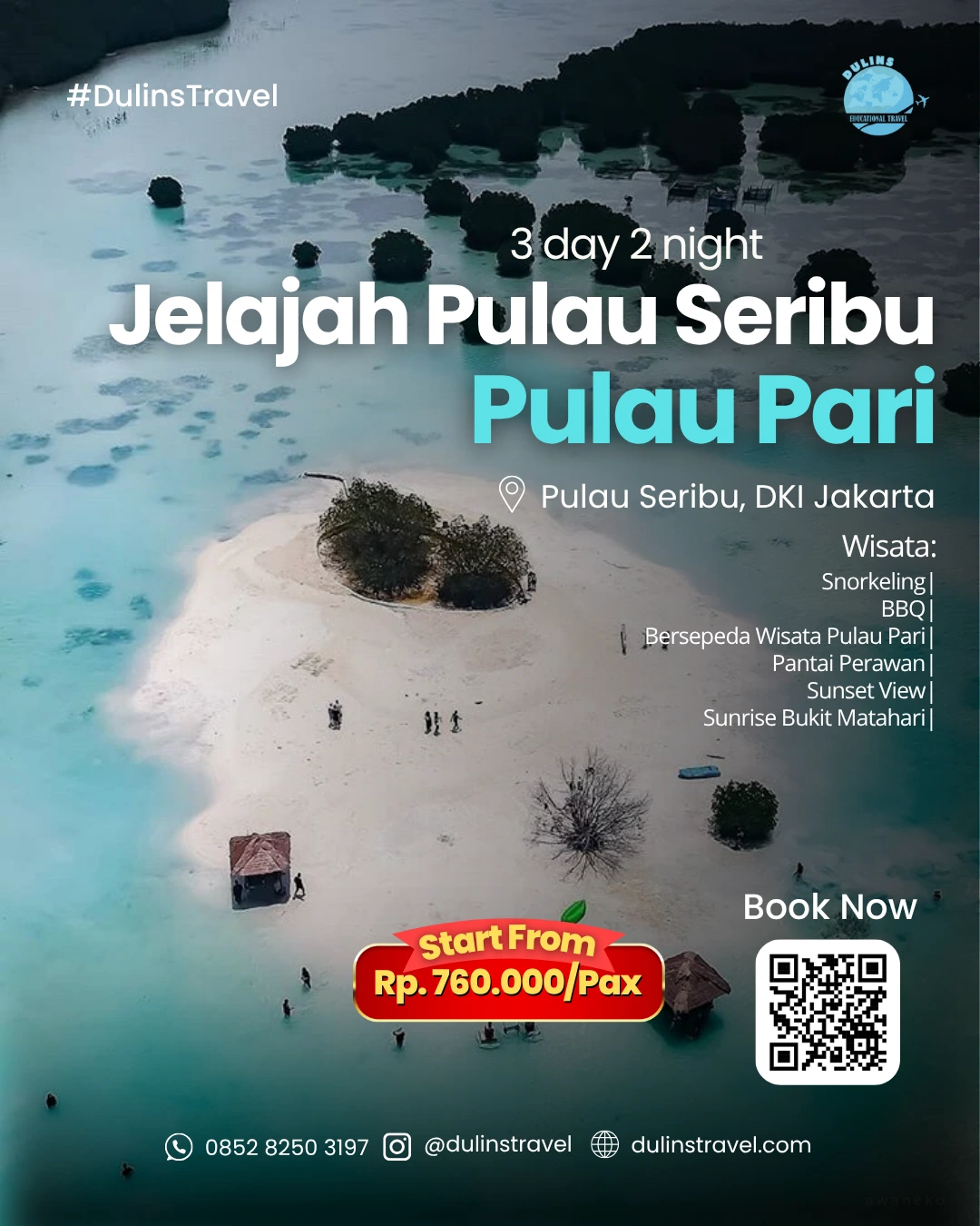 Promo Paket Wisata Pulau Pari 3D2N Dulins Travel